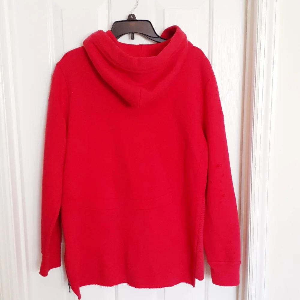 Rockstar Original Red Distressed Hoodie